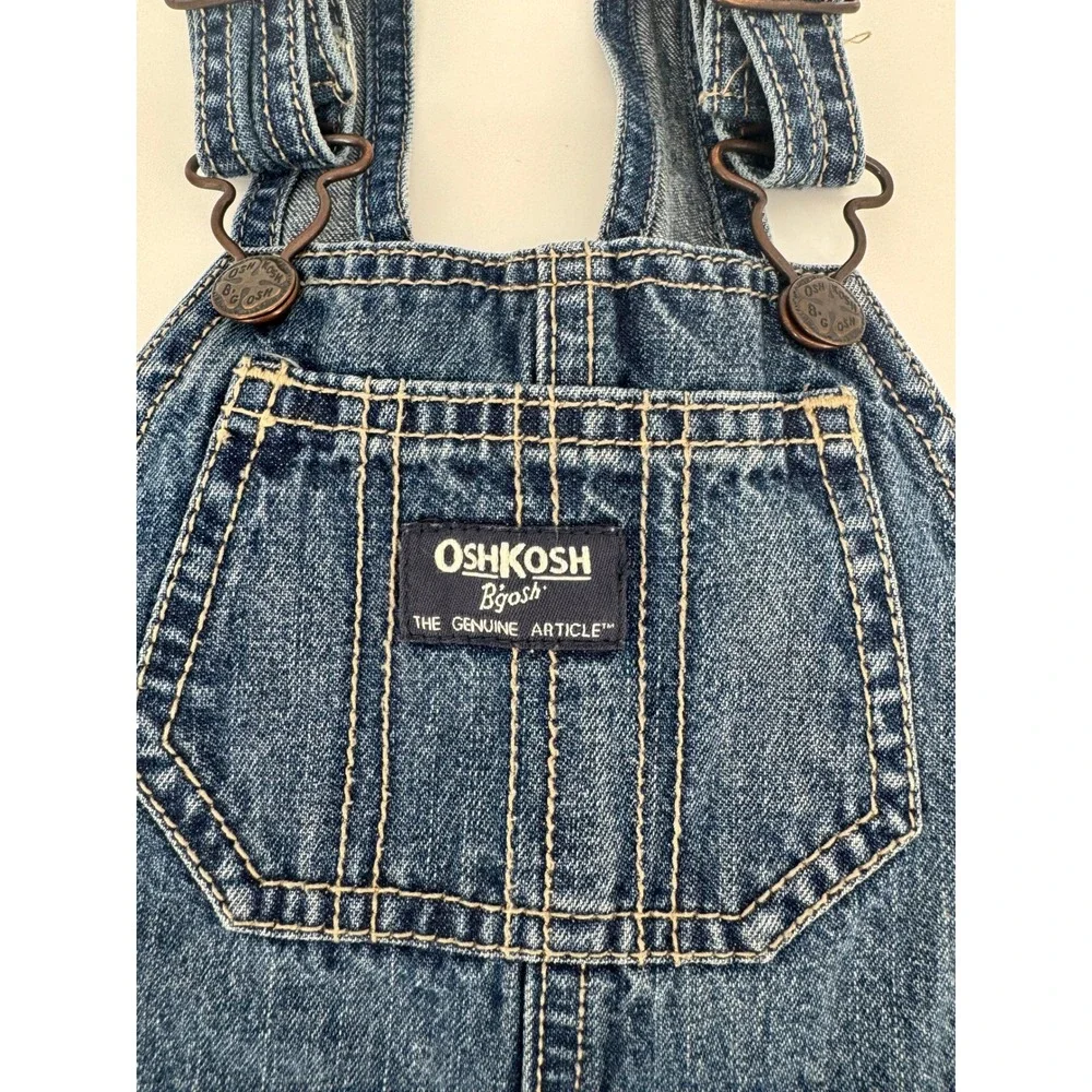OshKosh B'gosh Overalls Kids 24M Blue Denim Vestbak‎ Adjustable Straps Utility